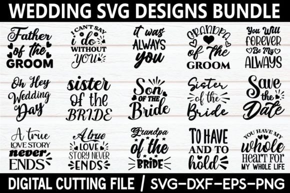 Download Wedding SVG Designs Bundle - Wedding svg designs Collection
