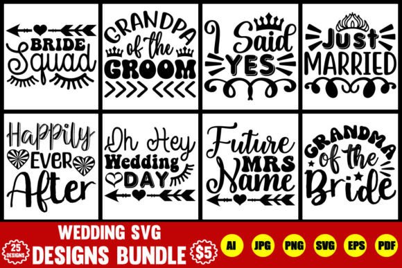 Download Wedding SVG Designs Bundle - Wedding svg designs Collection