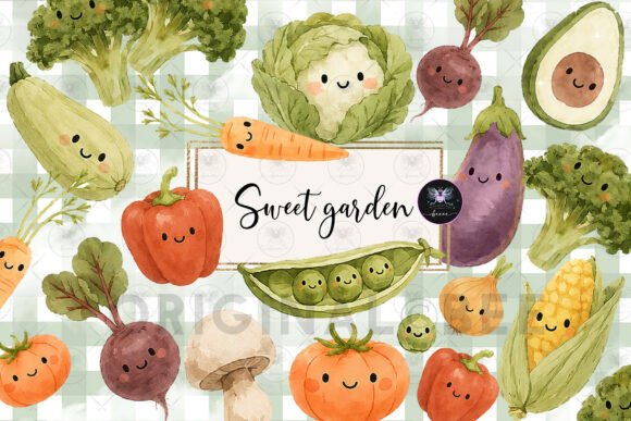 Download Cute Garden Clipart Watercolor - Garden Collection