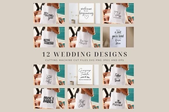 Download Elegant Wedding SVG Designs Bundle - Wedding svg designs Collection