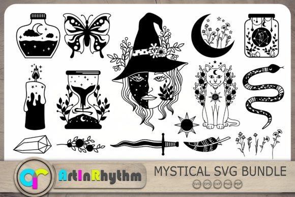 Download Mystical Svg Bundle, Celestial Svg Files - Svg files Collection