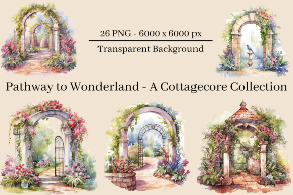 Download Garden Archways Transparent PNG Clip Art - Garden Collection