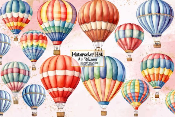 Download Watercolor Hot Air Balloon Clipart - Balloon clipart Collection