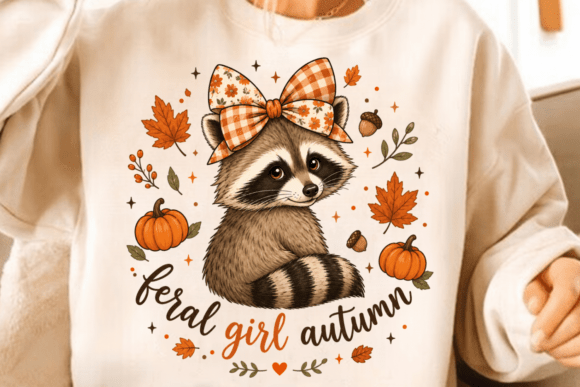 Download Feral Raccoon PNG Girl Autumn PNG - Premium Resources